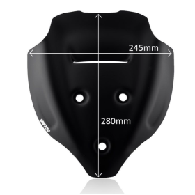 Bulle Sport noir mat Ducati Streetfighter V4 2020- / WRS DU014NO