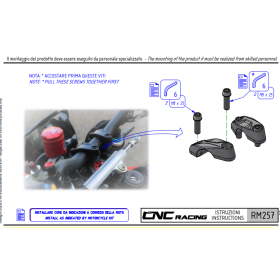 Riser de guidon Ducati DesertX - CNC Racing RM257