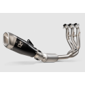 Ligne complète Akrapovic Racing Triumph Trident 660 (21-23) / Titane Black