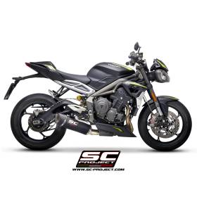 Silencieux Street Triple S 660 A2 2020-2021 - SC Project SC1-R Carbone