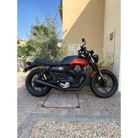 SILENCIEUX MISTRAL CONIQUES SHORT EXCLUSIVE FULL BLACK MOTO-GUZZI V7 850 Euro5 - MGH-V7850SHORT-EX-BP-SE