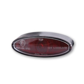 FEU ARRIERE A LED SHIN YO MINI OVAL LENTILLE ROUGE - 255-047