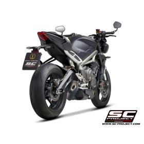 Silencieux Triumph Street Triple 765 S / R / RS 2020-2022 / SC Project SC1-R Noir