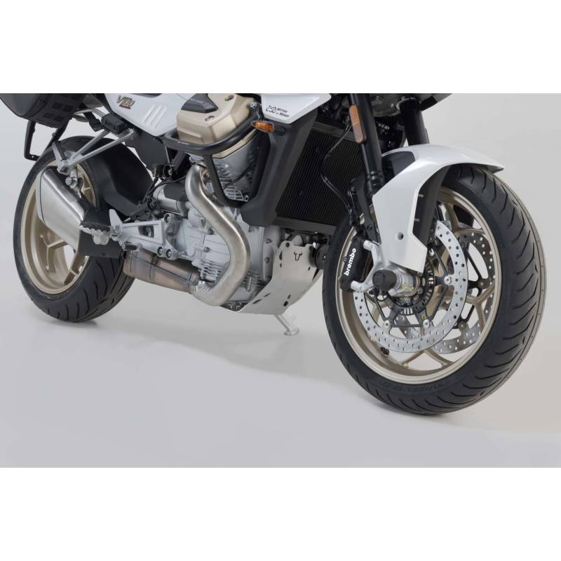 Sabot moteur Moto-Guzzi V100 Mandello - SW Motech Silver