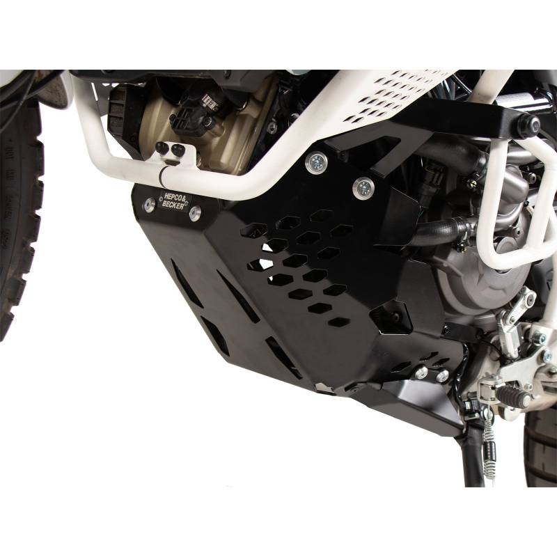Sabot moteur alu noir Ducati DesertX - Hepco-Becker 8107638 00 01