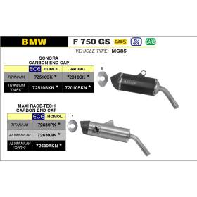 Silencieux BMW F750GS, F850GS 2021+ / Arrow 72639PK