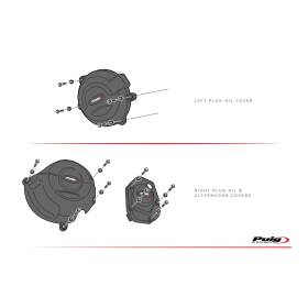 Kit protections carters BMW S1000XR 2020+ / Puig 21241N