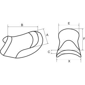 Selle double BMW R1200GS, R1250GS - Saddlemen 0810-BM32R