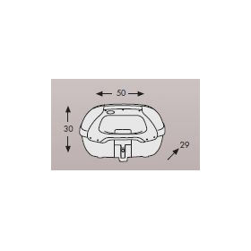 Hepco-Becker top-case JOURNEY TC42 ARGENT