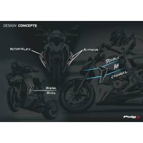 Ailerons latéraux Ducati Streetfighter V2 2022+ - Puig 21475J