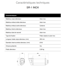 Silencieux Inox Honda CB750 Hornet / S1-R Mivv H.085.LR1X