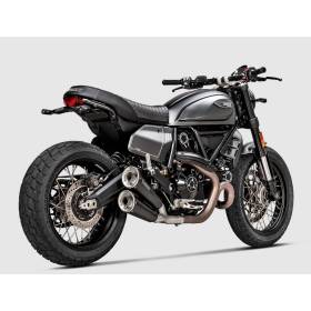 Double silencieux Akrapovic Ducati Scrambler 800 (21-23+) - S-D8SO6-ISSSBL