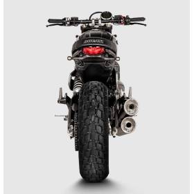 Double silencieux Akrapovic Ducati Scrambler 800 (21-23+) - S-D8SO6-ISSSBL