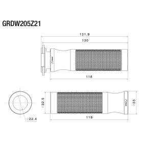 Poignées Honda CBR1000RR-R / Sport Rizoma GRDW205Z21A