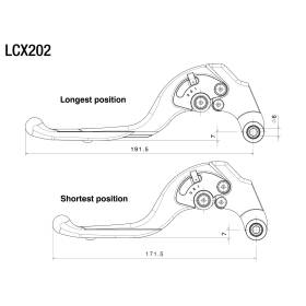 Levier d'embrayage Adjustable plus Rizoma LCX202