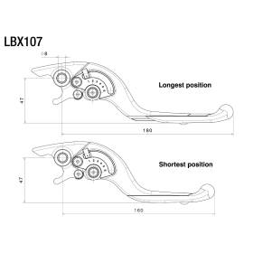 Leviers de frein Adjustable Plus Rizoma LBX107