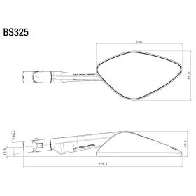 RÉTROVISEUR NAMIC STREET RIZOMA BS325