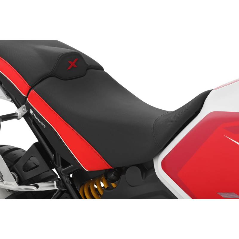 Selle pilote Haute Ducati DesertX - Aktivkomfort Red Wunderlich 70102-003