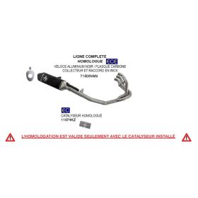 Ligne complète Triumph Street Triple 765RS 2023+ / Arrow 71505VAN