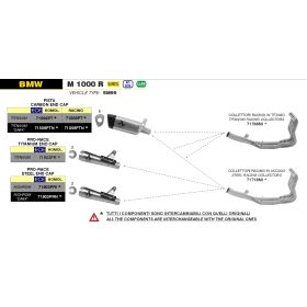 Silencieux Titane EURO5 BMW M1000R/RR - Pista Arrow 71506