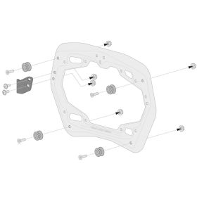 Kit valises Suzuki V-Strom 1050DE 2023+ / SW Motech Trax ADV Alu - KFT.05.965.70000/S