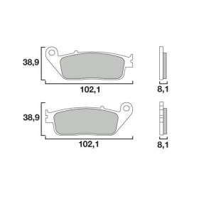 PLAQUETTES DE FREINS BREMBO 07074XS