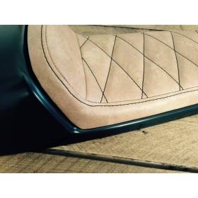 SELLE CAFE RACER SEAT VINTAGE BROWN TYPE 23 L : 60cms