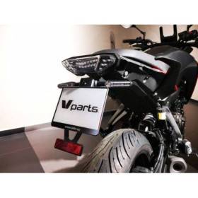 Support de plaque V PARTS noir - Yamaha MT-07 TRACER/MT-09 TRACER