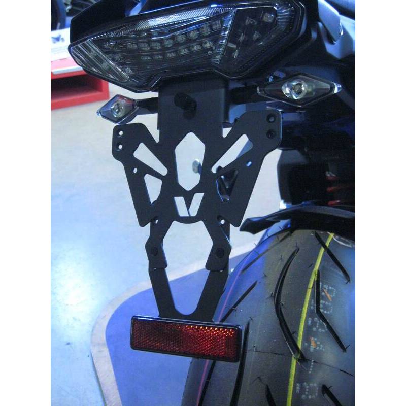 Support de plaque V PARTS noir Yamaha MT-09/MT-10