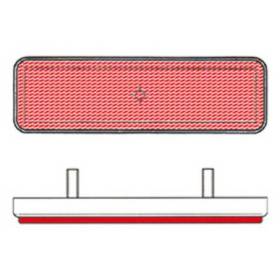 Catadioptre V PARTS rectangle 96x27mm rouge