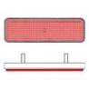 Catadioptre V PARTS rectangle 96x27mm rouge