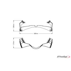 Aileron frontal Honda CBR1000RR-R Fireblade / Puig 20508