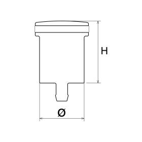 Reservoir de fluide frein arriere Rizoma CT015