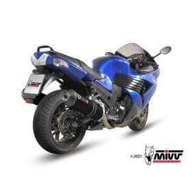 Silencieux double Oval MIVV K.023.LVC - Kawasaki ZZR1400 2006-2007