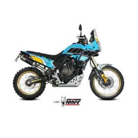 Silencieux MIVV Dakar Slip-On acier inoxydable noir - Yamaha Ténéré 700 19-22