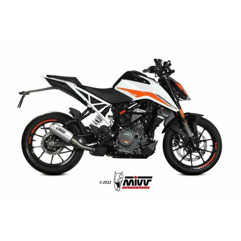 Silencieux MIVV MK3 Inox - KTM 125 / 390 Duke 2021+