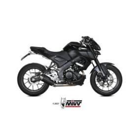 Ligne complète MIVV GP Pro acier inoxydable noir - Yamaha MT 125