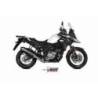 Silencieux MIVV Speed Edge inox noir/casquette carbone Suzuki DL650 V-Strom