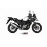 Silencieux MIVV Speed Edge inox/casquette carbone Suzuki DL650 V-Strom