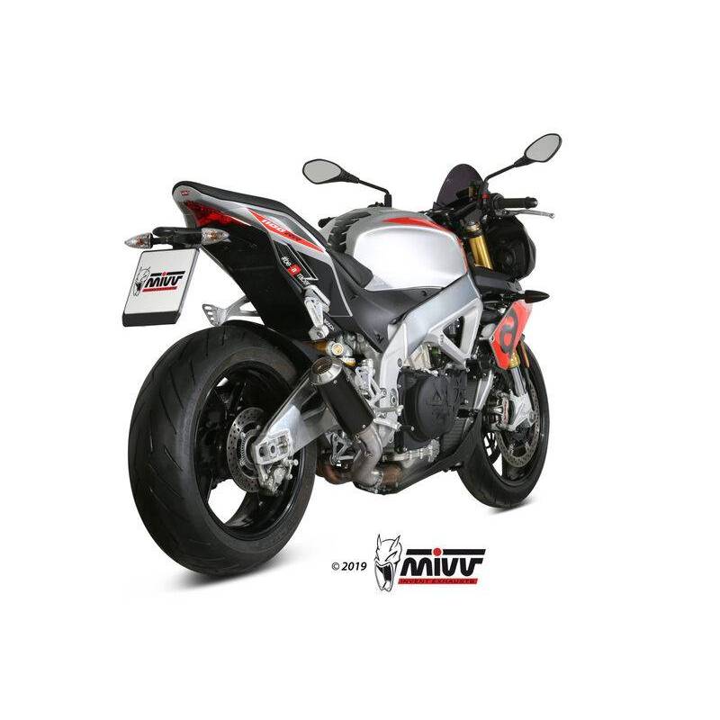 Silencieux MIVV MK3 noir - Aprilia Tuono V4 1100 2018-2020