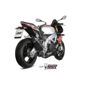 Silencieux MIVV Speed Edge inox noir/carbone - Aprilia Tuono V4 1100