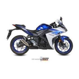 Silencieux MIVV Double Gun Full Titane Yamaha YZF R3