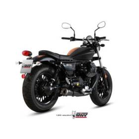 Silencieux MIVV Ghibli inox noir/casquette titane Moto Guzzi V9 Bobber