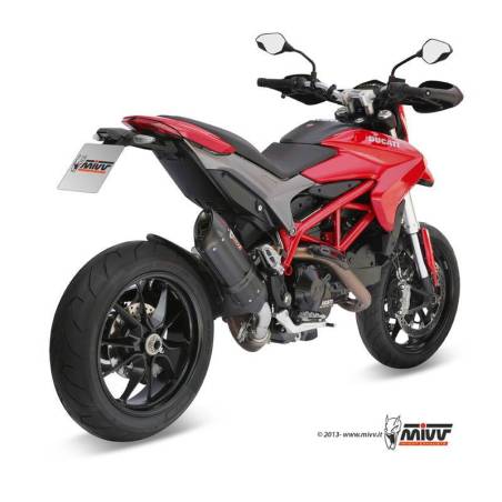 Ligne Complète 1x1 MIVV URBAN Inox Brossé / ABS Noir Kymco Agility 125 08 12