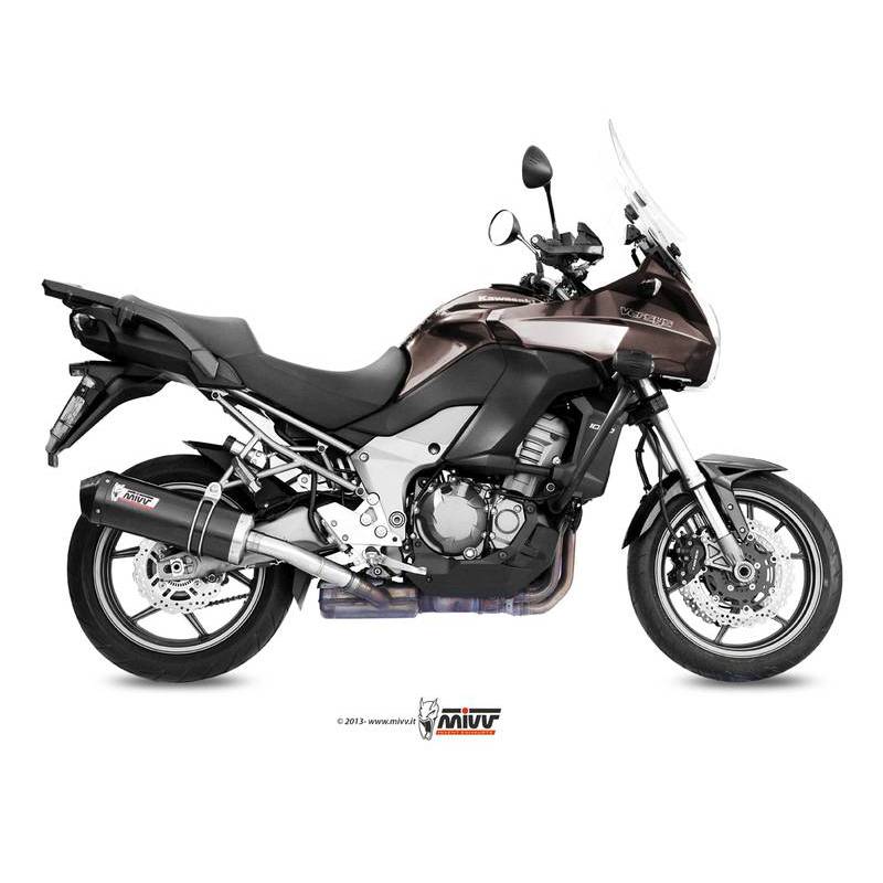 Silencieux MIVV Oval Carbon Cap carbone Kawasaki Versys 1000