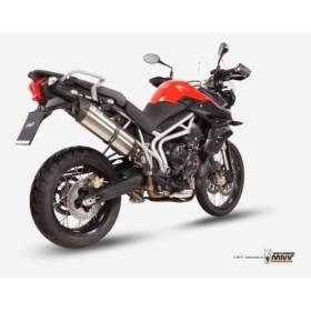 Silencieux homologué MIVV Suono inox -Triumph Tiger 800 2011-2016