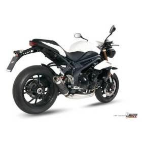 Silencieux Bas Homologué MIVV GP carbone - Triumph Speed Triple 1050 2011-2015