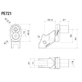 Adaptateur repose pieds pilote avec excentrique Ducati Diavel V4 - Rizoma PE721B