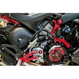 Couvercle de conduite de frein CNC Racing Ducati Streetfighter V4 Coloris  Noir