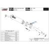 Silencieux carbone homologué MIVV Y.002.L3 / Yamaha FZS600 Fazer 1998-2003